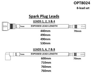 ***Leads 3.5 L/Rover V8 79-90