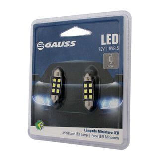 Gauss LED Bulb 12V Festoon 11x36mm 254 2Pack