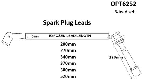 Lead Set Mits 6G72/74 5mm