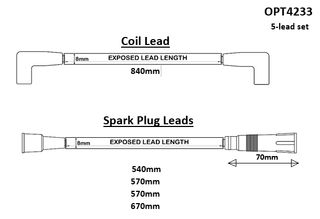 Lead Set Volvo 2.0-2.3 84-93