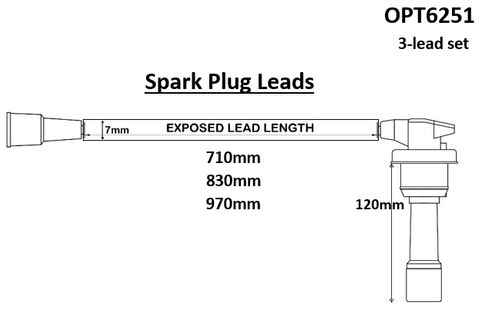 3 Lead Set HYU G6CU 7mm