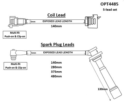 Toy 2TZ 5mm Lead Set