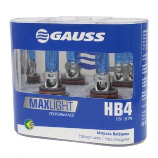 Gauss Bulb Max+110 HB4 12V 51W P22D 9006 2Pack