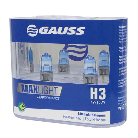 Gauss Bulb Max +110 H3 12V 55W PK22S 2Pack