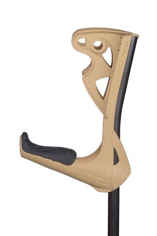 Opti-Comfort Forearm Crutch Beige w/ Black Grip Pair