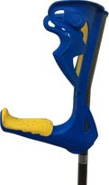 Opti-Comfort Forearm Crutch Blue w/ Yellow Grip Pair