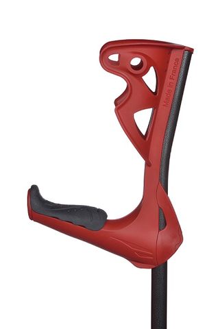 Opti-Comfort Forearm Crutch  Red w/ Black Grip Pair
