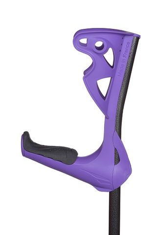Opti-Comfort Forearm Crutch Violet w/ Black Grip Pair