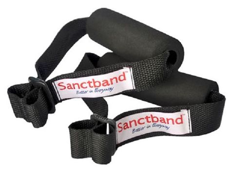 Handles with Plastic Buckle for Resistive Exercise Band/Tubing