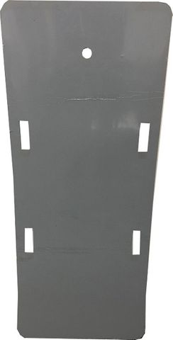 Board, Patient Slide PVC 1200x500x3mm Grey with 30mm hole and 4 Handle Cutouts (2 each side)