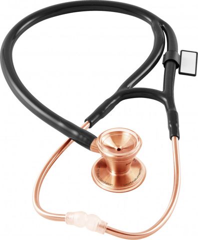 Stethoscope, ProCardial Rose Gold Edition MDF with Black Tubing