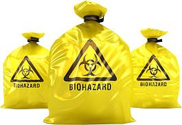 Bag, Biohazard Waste Yellow Large 65L - 98 x 57cm