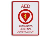 Sign, AED Flush Wall