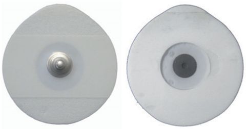 Electrode, ECG Foam Paediatric round 40mm with solid gel and SSC sensor-clip connection disposable