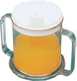 Weighted Mug with Lid and 2 Handles