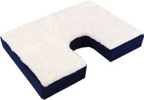 Cushion, Gel Coccyx 16 x 18 x 3 1/2 inch, Fleece Cover (113kg)