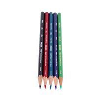 Pencil Set, Touch-Test Coloured (one pencil of green, blue, purple, red and black)