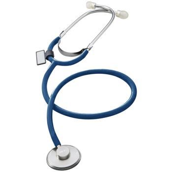 Stethoscope, Solo Singularis Single Head Stethoscope, Single Patient Use, Royal Blue, Pack of 10