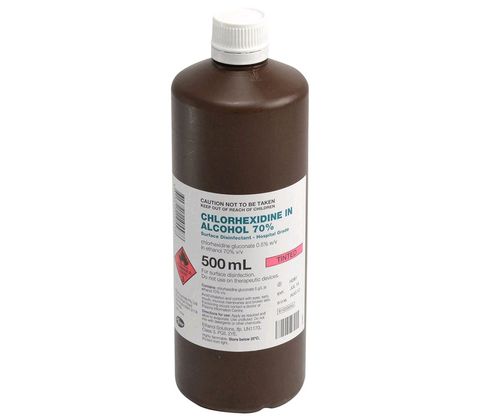 Chlorhex 0.5% with 70% Alcohol 500ml Pink
