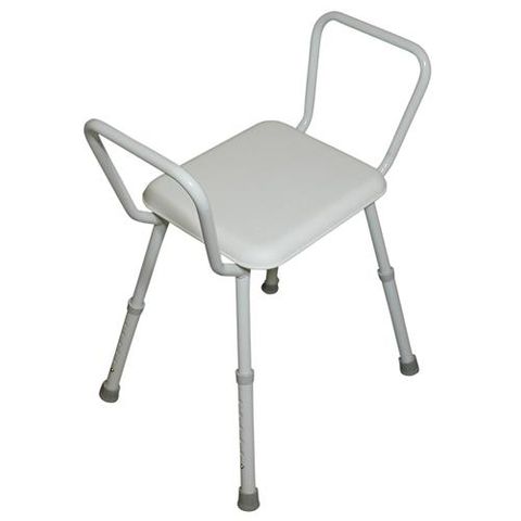 Standard Steel Shower Stool with Arms