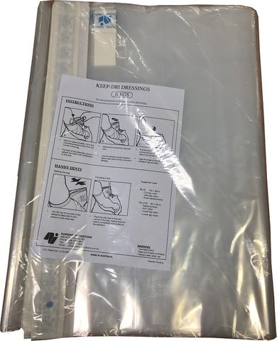 Protector, Keep Dri Bags Blue 100 x 38cm - (for use on full leg casts, knee replacements, varicose veins)