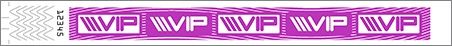 Band, ID Tyvek Purple VIP 25mm (1") Tear Resistant Material Non Stretch & Waterproof