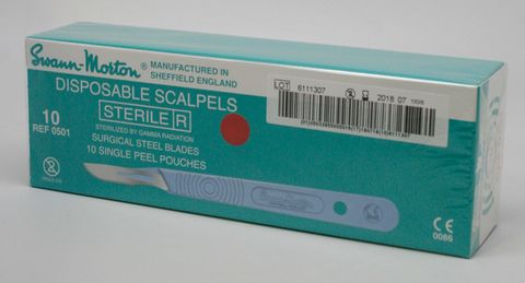 Scalpel with Handle Disposable #10