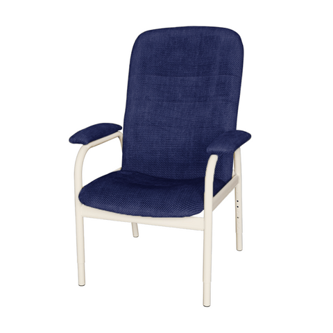 Chair, High Back BC1 Navy Blue Fabric - Height Adjustable