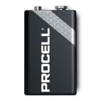 Battery, 9v Duracell Procell each