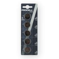Battery, 3v Duracell Procell Lithium Coin strip of 5