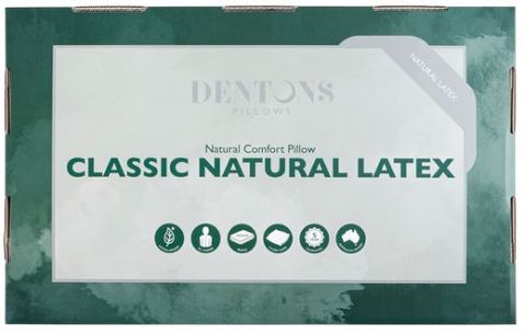 Dentons medium 2025 talalay latex pillow