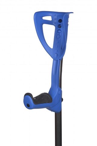 Ergotech Forearm Crutches Blue w/ Black Grip Pair