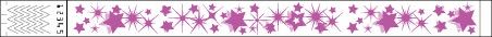 Band, ID Tyvek Purple Stars 2017 19mm (3/4") Tear Resistant Material Non Stretch & Waterproof
