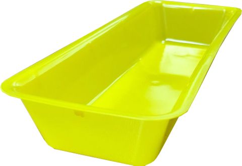 Tray, Instrument 230 x 70 x 30mm Yellow Single Use. Graduations from 50ml to 200ml