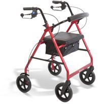 Aspire Classic Seat Walker Red with 8inch Wheels