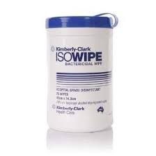 Isowipes Alcohol Wipes Canister (75 Sheets)