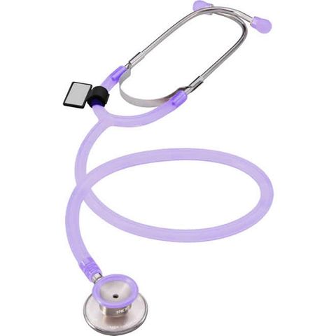 Dual Head MDF Stethoscope Translucent Purple