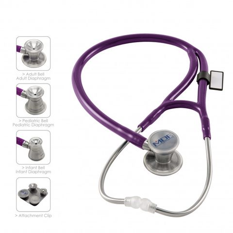 ProCardial C3 Critical Cardiac Care Edition Titanium Stethoscope Purple