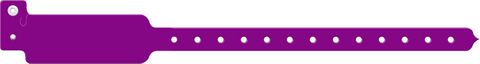 Band, ID Purple Write-On Tri Laminate 10" Wristband
