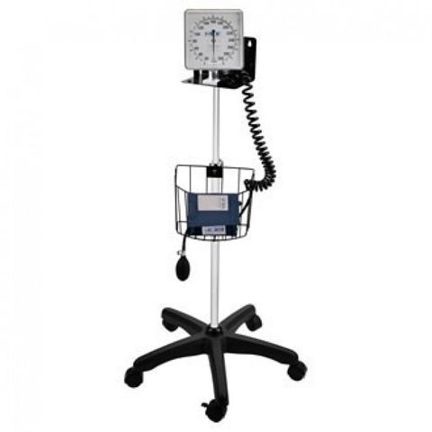 Mobile Aneroid MDF Sphygmomanometer Navy Blue with Adult Regular Cuff