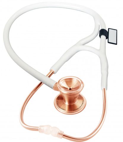 Stethoscope, ProCardial (Classic Cardiology) Rose Gold Edition MDF with White Tubing