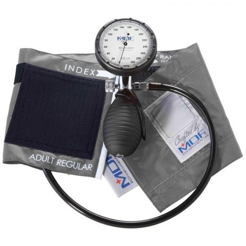 Bravata Aneroid Palm Sphygmomanometer MDF Grey