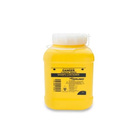 Sharps Container 3L with screw lid