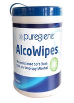 Puregiene AlcoWipes 70% v/v Isopropyl Alcohol Tub/75