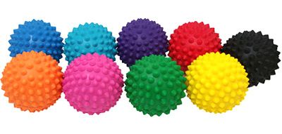 Ball, Reflex Spikey 10cm Bulk Assorted Colours Box of 30