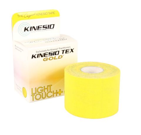 Tape, Kinesio, Tex Gold, Light Touch, 5cm x 5m, Pastel Yellow
