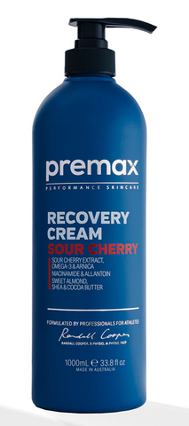 Premax Recovery Cream Sour Cherry 1000ml Pump Bottle