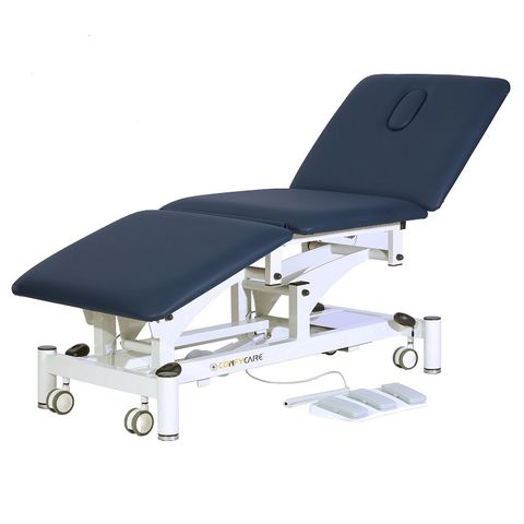 Pacific Medical Three Equal Section Treatment Table Electric Navy Blue