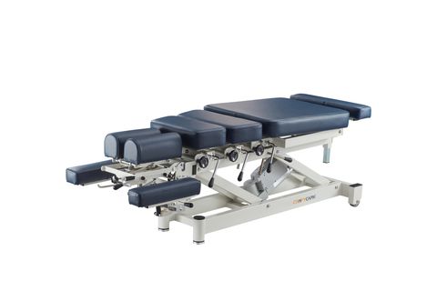 Pacific Medical Chiropractic Table With 4 Drop Down Sections Black