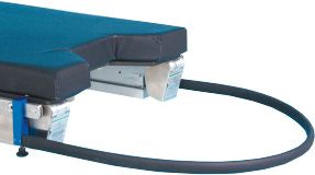 Uro-Trapper System for use in hysteroscopy or cystocopy procedures - mounts to any surgical table with integral clamps